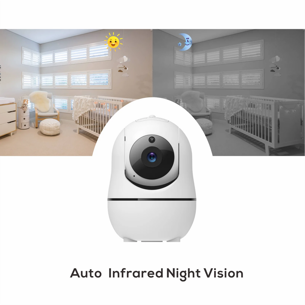 SM70 7" Video Baby Monitor, 1080P HD Display, IPS , 24Hour Battery Life, 1000ft Range, Split mode,1080p big screen with 4x zoom