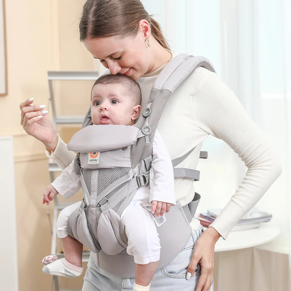 Egobaby Omini the 360   Is a Breathable Mesh Baby Carrier with Ventilation All Around. Designed for Infants to Toddlers. Features Lumbar Support.
