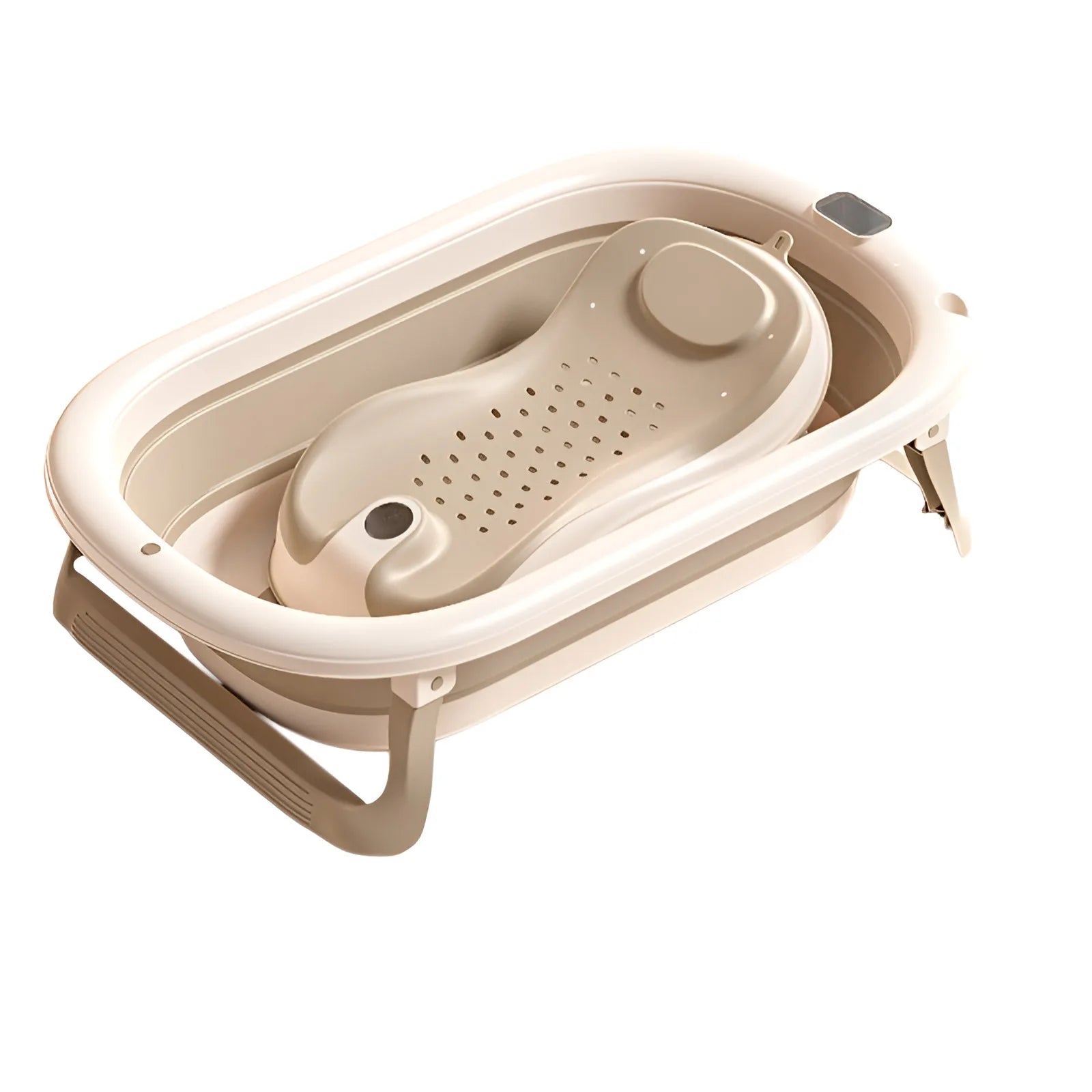 Foldable Baby Bathtub, Safe and Portable Bathing Solution for Infants and Toddlers, Suitable for 6-12 Months, Easy