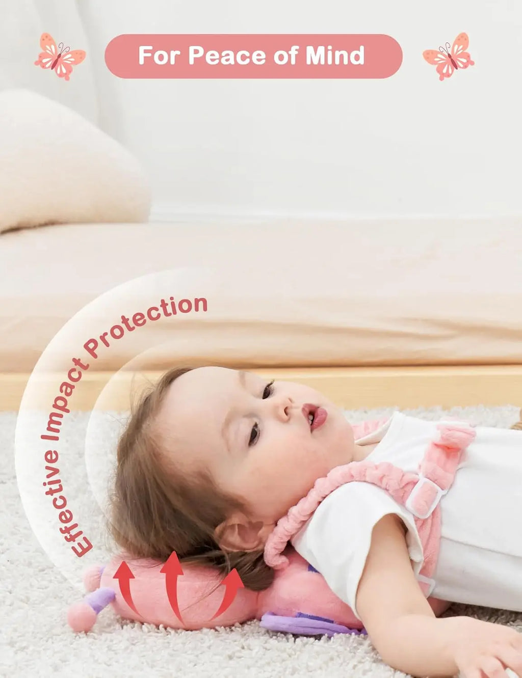 Child Anti-fall Pillow Baby Walking Protective Head Pillow Breathable Pillow for Babies to Learn Walking Head Protection Pad
