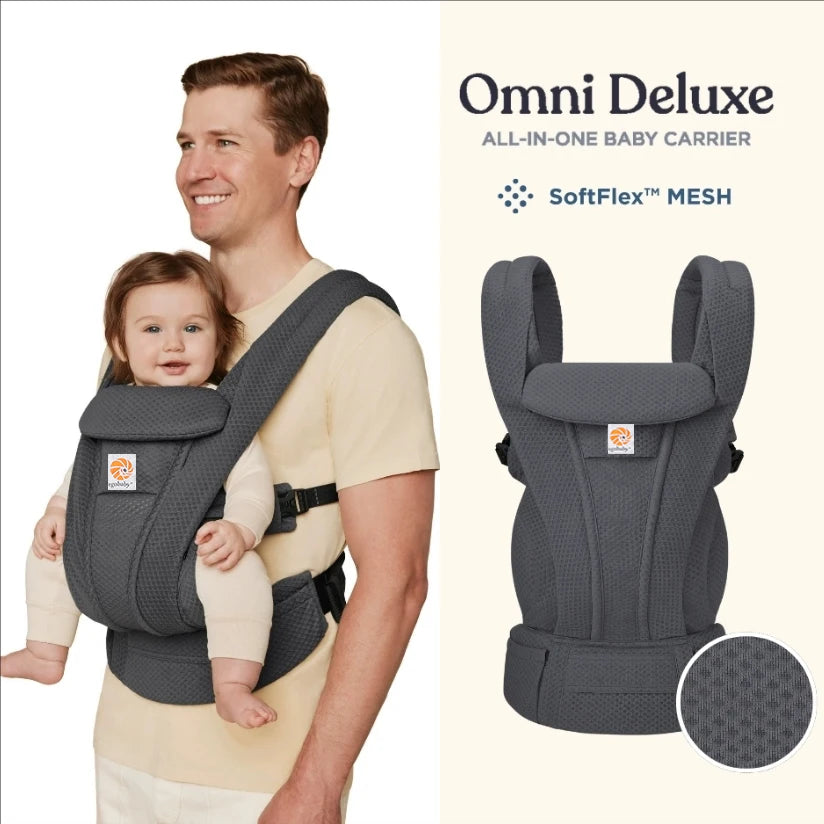 Breeze Deluxe Omni Ergonomic Baby Carrier Multifunction Breathable Infant Newborn Comfortable Sling Backpack Kid wrap