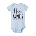 Hey Aunt I Can't Wait To Meet You Announcement Baby Bodysuit Summer Boy Girl Romper Pregnancy Reveal Clothes Infant Shower Gifts