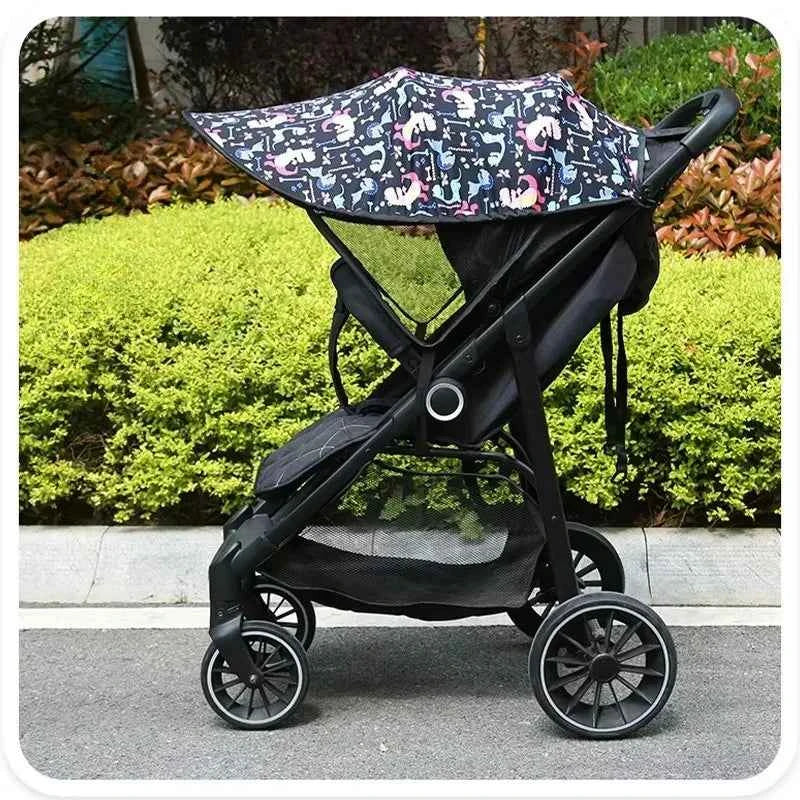 Universal Baby Stroller Canopy UV Protection Sunscreen Cover Cartoon Sun Shade Extend Awning Summer Newborn Stroller Accessories