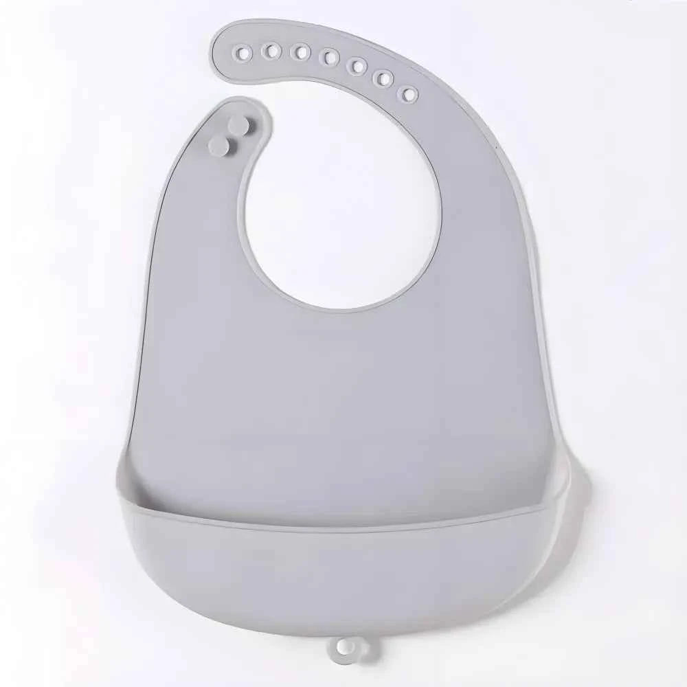 Baby Bib Adjustable Waterproof Bibs Babies Soft Edible Silicone Newborn Saliva Dripping Towel Drooling Children Scarf BPA Free