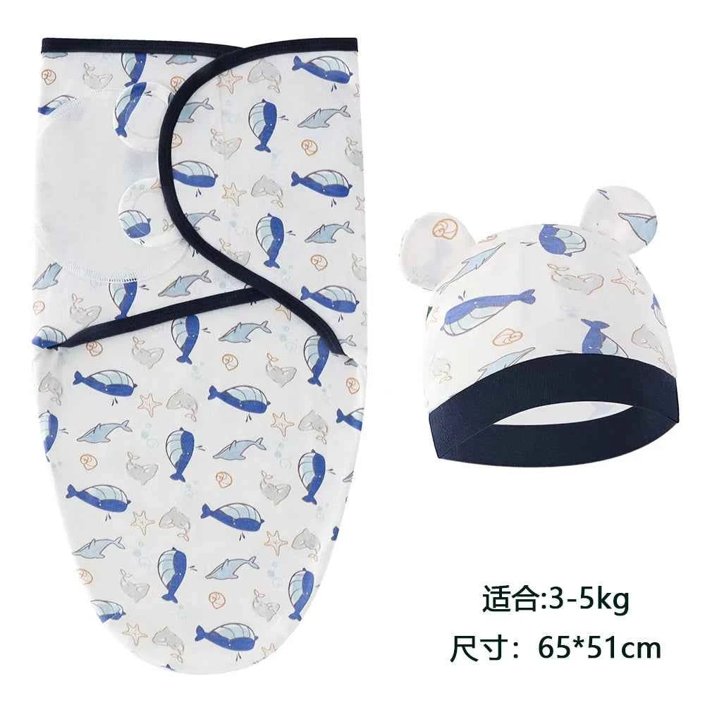 100%Cotton 0-3 Months Newborn Swaddle Sleepsack New Born Baby Swaddling Bedding