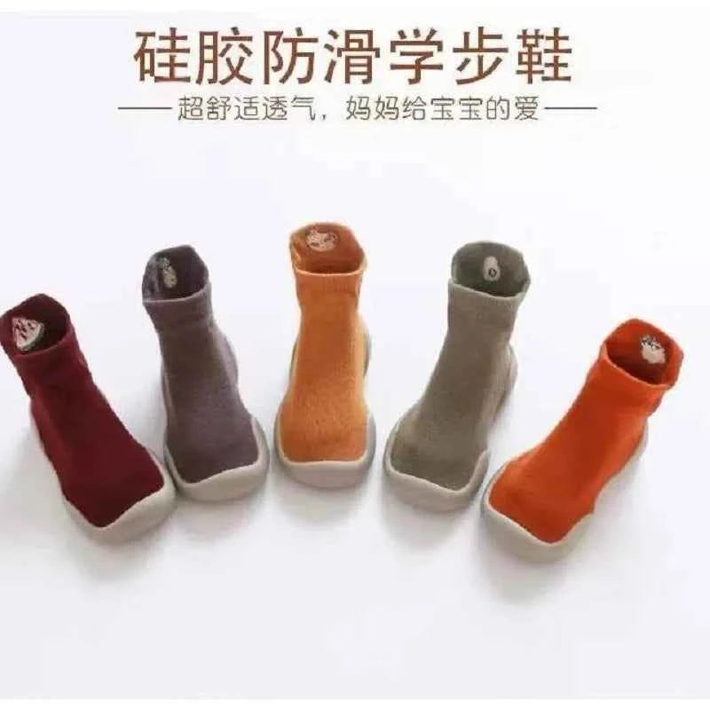 2024 Baby Socks Shoes Infant Color Matching Cute Kids Boys Shoes Soft Soled Child Floor Socks Shoes Toddler Girls First Walkers