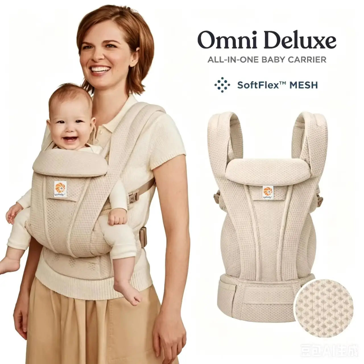 Egobaby Omni Deluxe Baby Carrier Breeze Ergonomic Backpacks Holder Shoulder Waist Belt Sling Suspenders 360 Baby BacKpack