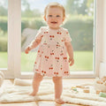 Cute Kids Dress Summer Cotton Sweet Baby Girls Holiday Clothing