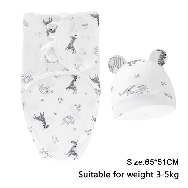 100%Cotton 0-3 Months Newborn Swaddle Sleepsack New Born Baby Swaddling Bedding