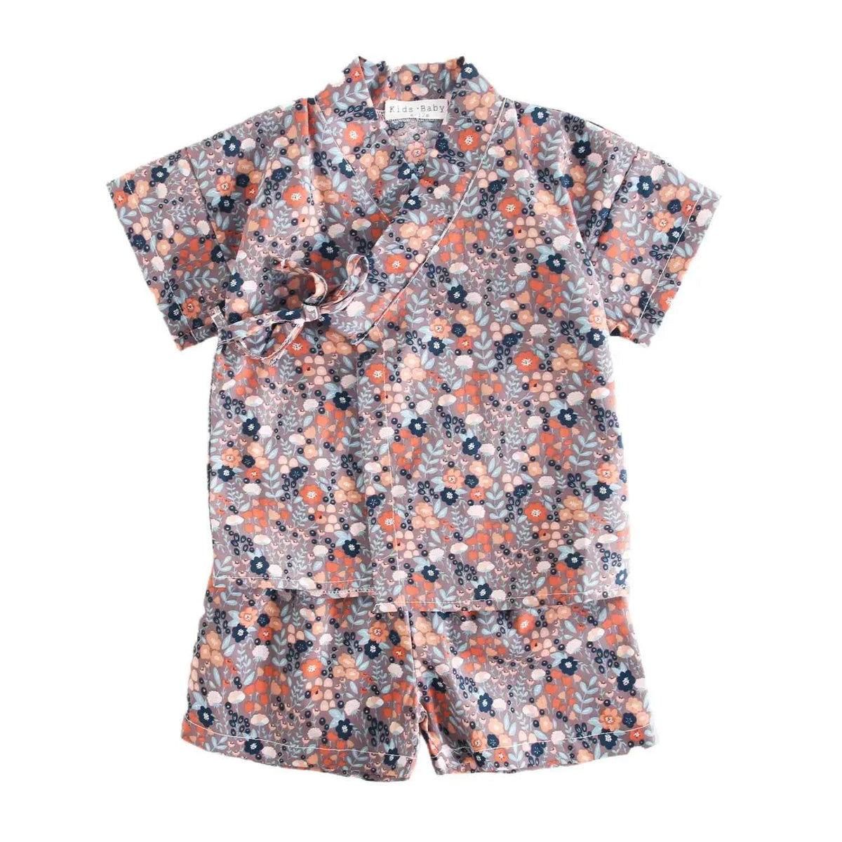 Summer Floral Little Kids Cute Tops and Shorts Outfits Sets Baby Clothing Sets