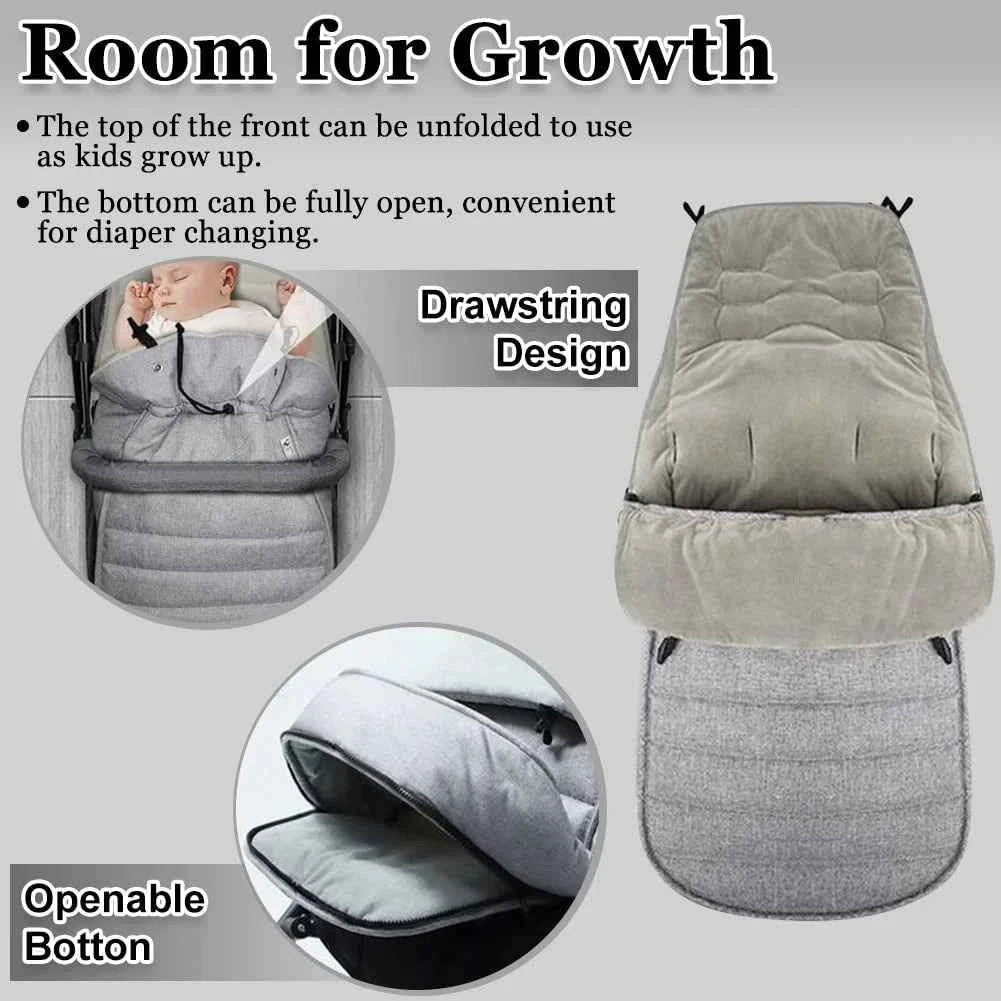 Newborn Baby Stroller Sleeping Bag Winter Pram Travel Cushion Outdoor Buggy Foot Warmer Sleep Sack for Stroller Bunting Bag
