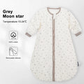 Sleeping Bag For Babies 0-24Months Soft Cotton Gauze Breathable 3-Ways Zipper Puppy Dog Baby Sleeping Bag With Removable Sleeves