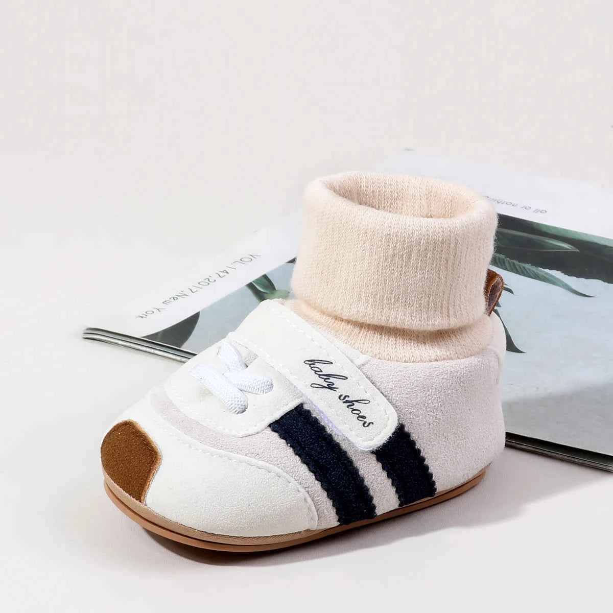Baby Socks Shoes Soft PU and High Quality Rubber Anti-slip Sole Winter Style for Newborn Toddler Boys and Girls