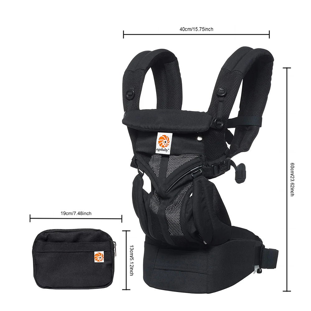 Egobaby Omini the 360   Is a Breathable Mesh Baby Carrier with Ventilation All Around. Designed for Infants to Toddlers. Features Lumbar Support.