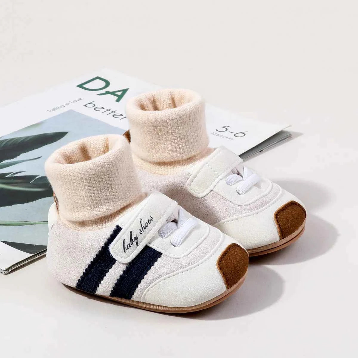 Baby Socks Shoes Soft PU and High Quality Rubber Anti-slip Sole Winter Style for Newborn Toddler Boys and Girls