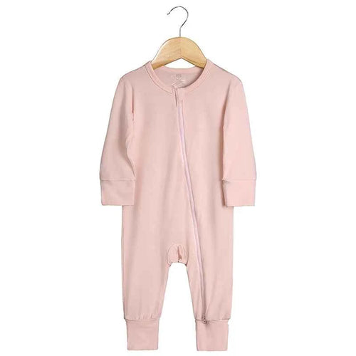 2026 Newborn Baby Bamboo Fiber Romper Solid Breathable Long Sleeve Clothes For 0-24M Boy Girl Jumpsuit Infant Loungewear Pyjamas
