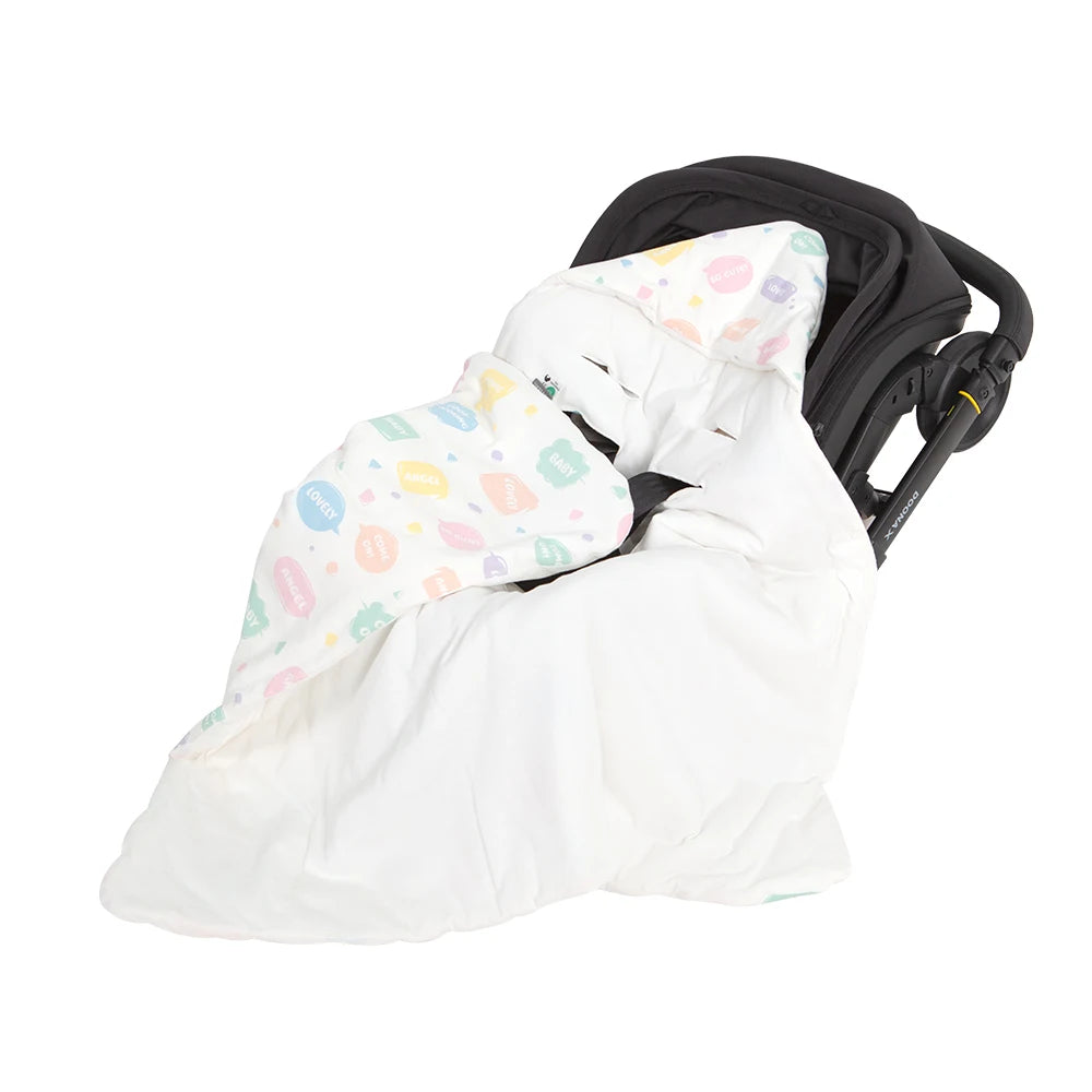 Baby Wrap Blanket For The Newborn With Windproof Hooded In A Infant Car Seat Autumn Warm Envelope For Discharge 0-6 Months