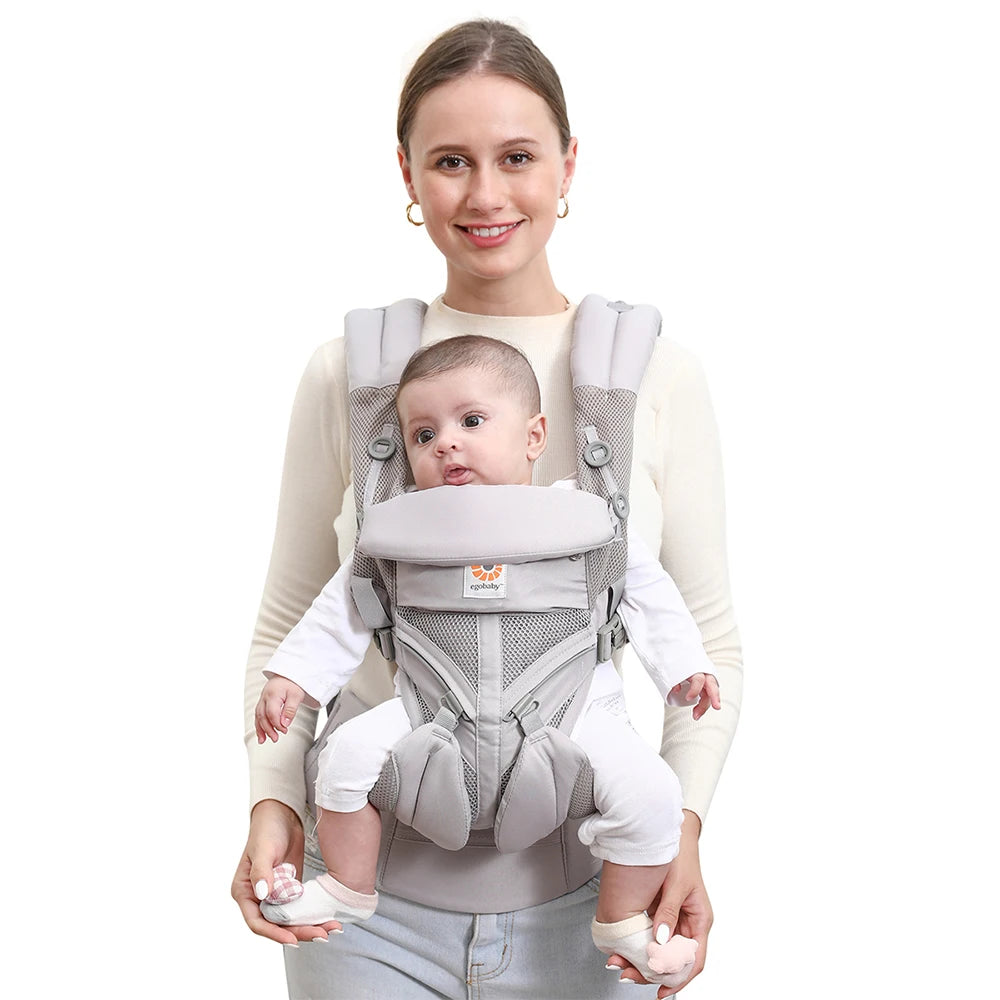 Egobaby Omini the 360   Is a Breathable Mesh Baby Carrier with Ventilation All Around. Designed for Infants to Toddlers. Features Lumbar Support.