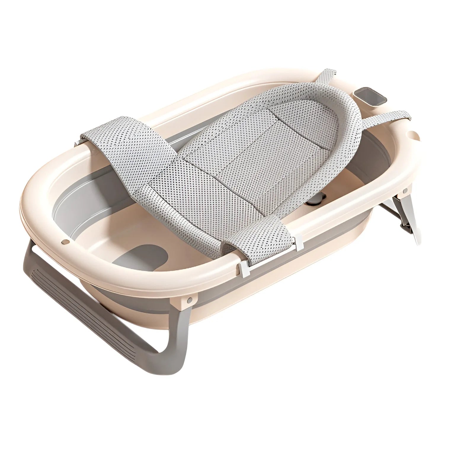 Foldable Baby Bathtub, Safe and Portable Bathing Solution for Infants and Toddlers, Suitable for 6-12 Months, Easy