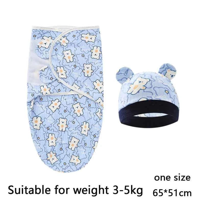 100%Cotton 0-3 Months Newborn Swaddle Sleepsack New Born Baby Swaddling Bedding
