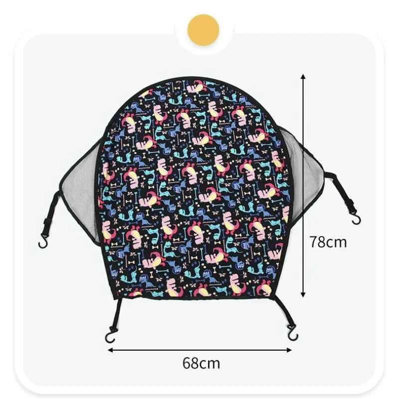 Universal Baby Stroller Canopy UV Protection Sunscreen Cover Cartoon Sun Shade Extend Awning Summer Newborn Stroller Accessories