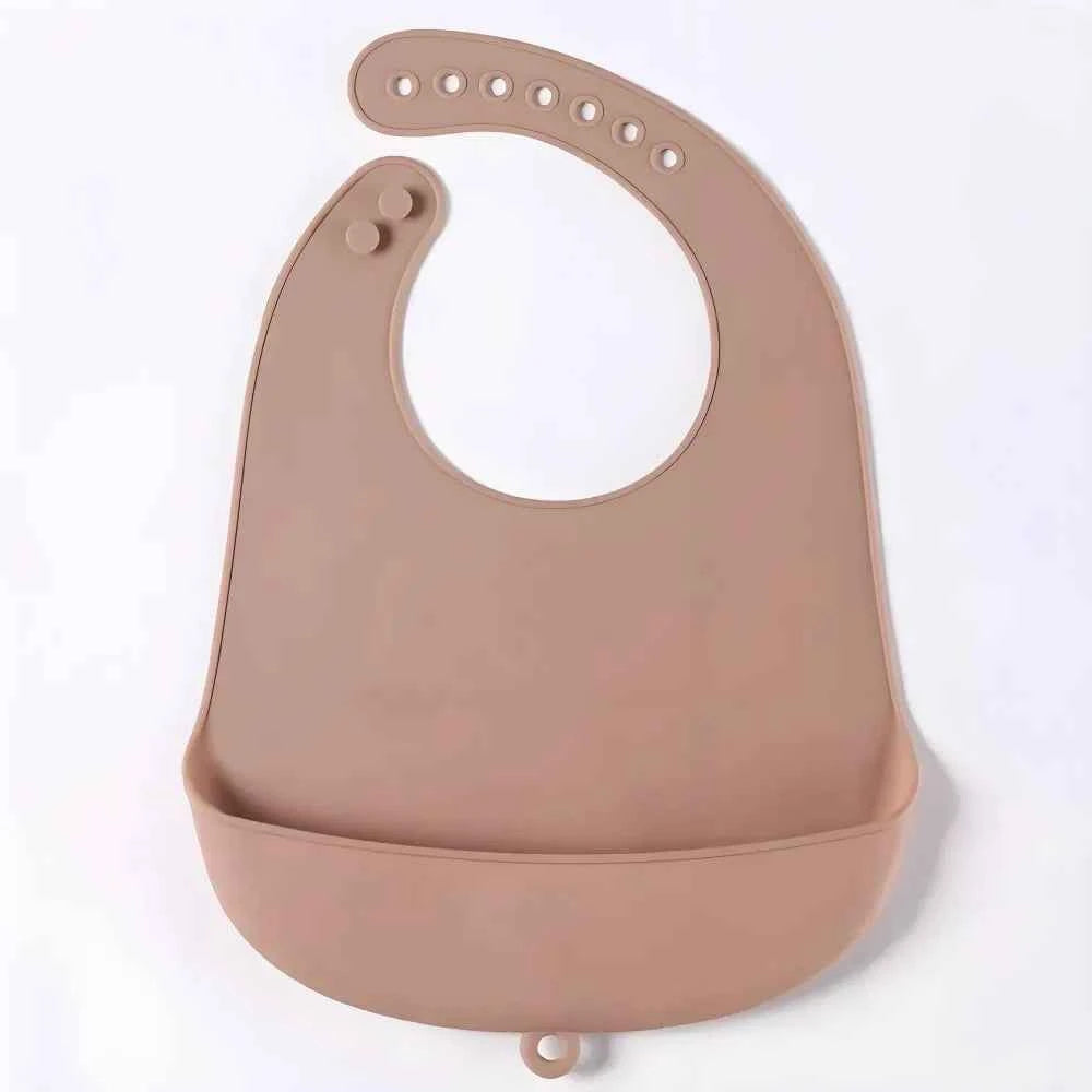 Baby Bib Adjustable Waterproof Bibs Babies Soft Edible Silicone Newborn Saliva Dripping Towel Drooling Children Scarf BPA Free