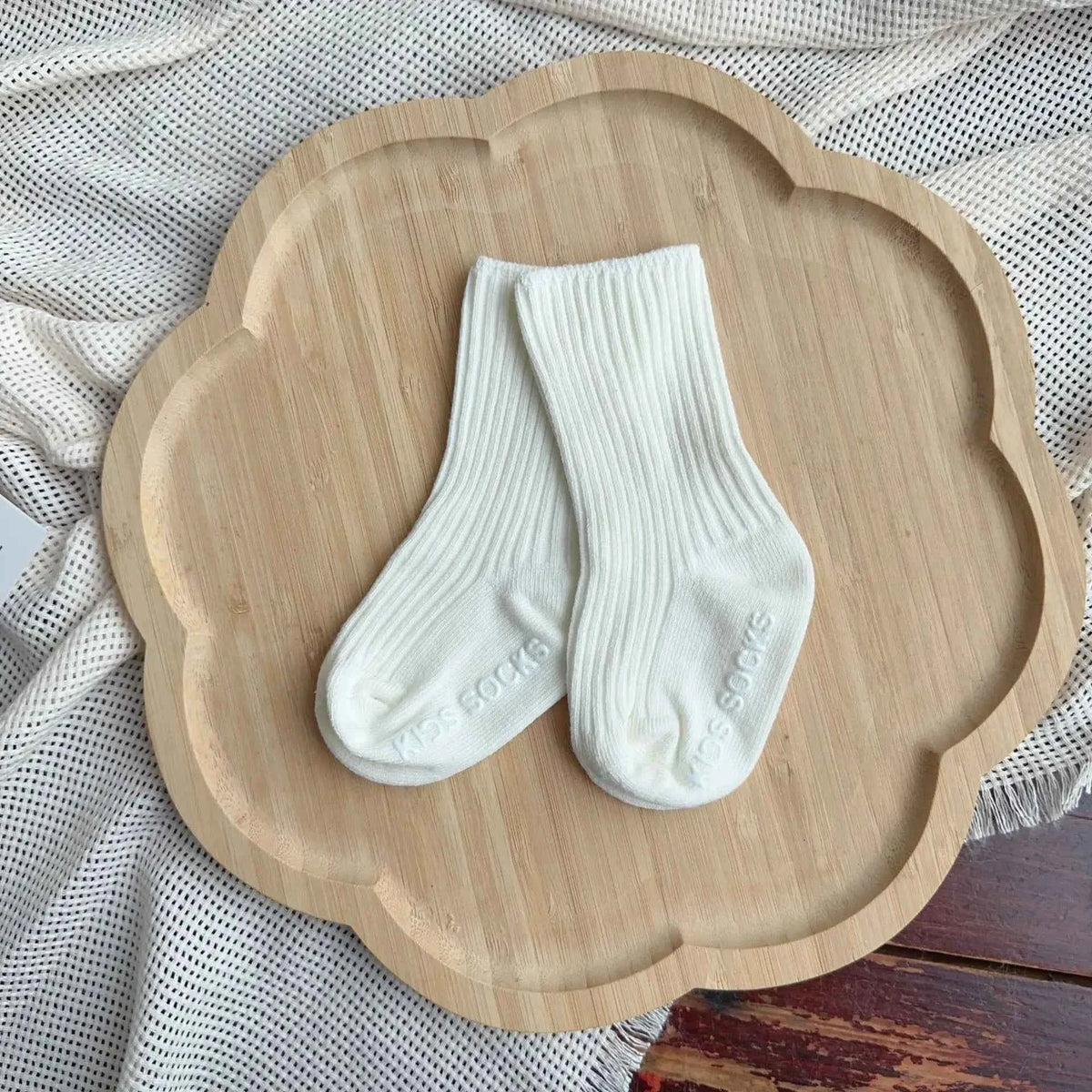Baby Cute Socks Girls Newborn Infant Kid Solid Stripe Socks Toddler Anti Slip Cotton Infant Short Sock For 0-3Years