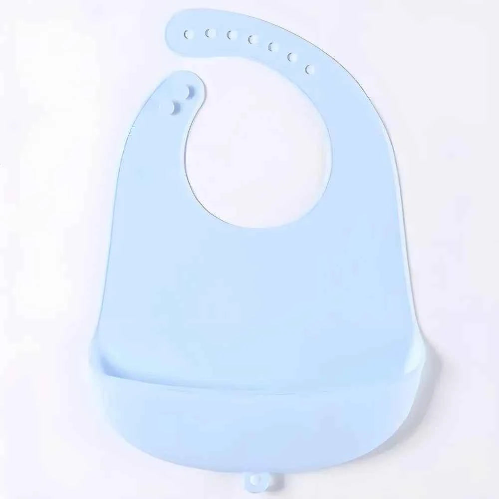Baby Bib Adjustable Waterproof Bibs Babies Soft Edible Silicone Newborn Saliva Dripping Towel Drooling Children Scarf BPA Free