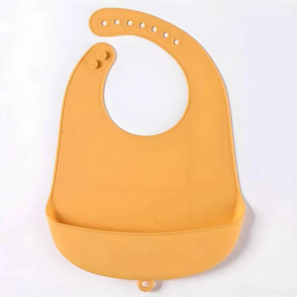 Baby Bib Adjustable Waterproof Bibs Babies Soft Edible Silicone Newborn Saliva Dripping Towel Drooling Children Scarf BPA Free