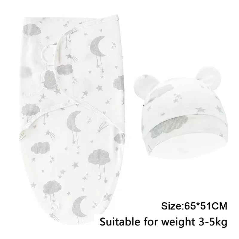100%Cotton 0-3 Months Newborn Swaddle Sleepsack New Born Baby Swaddling Bedding