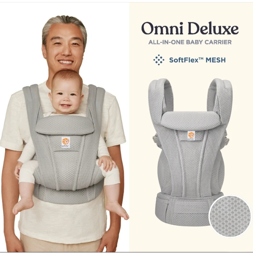 Breeze Deluxe Omni Ergonomic Baby Carrier Multifunction Breathable Infant Newborn Comfortable Sling Backpack Kid wrap