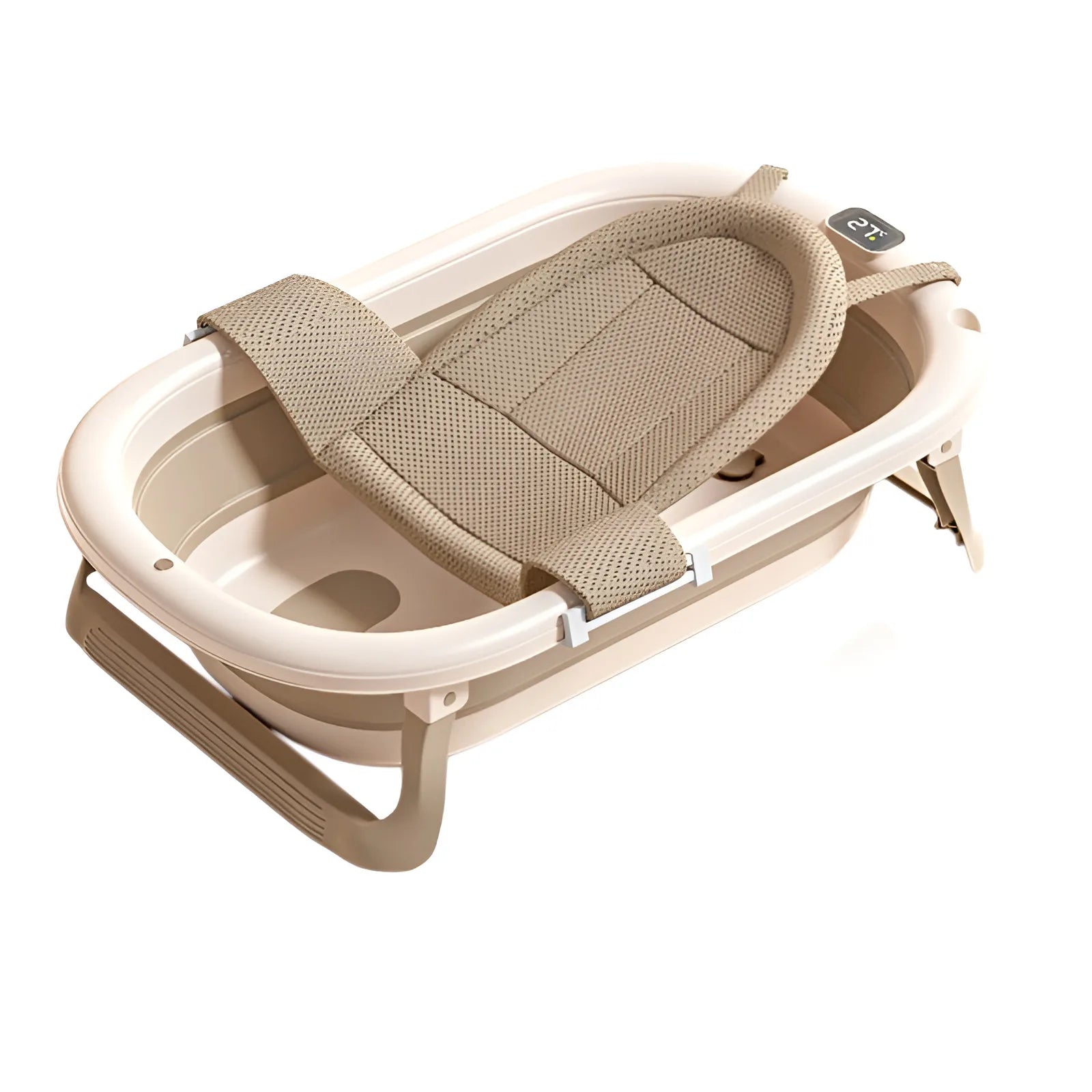 Foldable Baby Bathtub, Safe and Portable Bathing Solution for Infants and Toddlers, Suitable for 6-12 Months, Easy