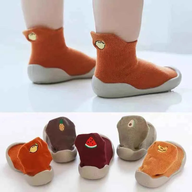2024 Baby Socks Shoes Infant Color Matching Cute Kids Boys Shoes Soft Soled Child Floor Socks Shoes Toddler Girls First Walkers