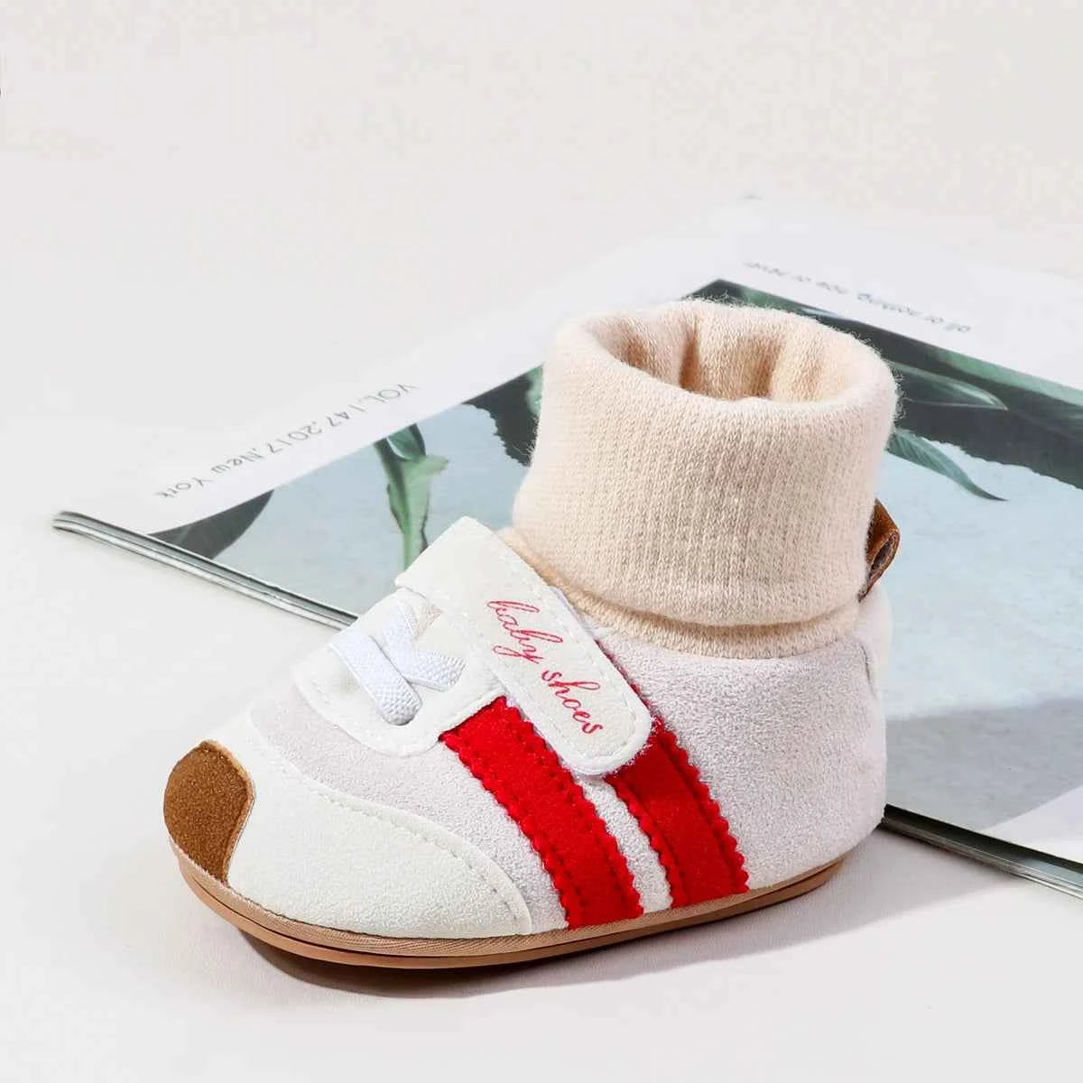 Baby Socks Shoes Soft PU and High Quality Rubber Anti-slip Sole Winter Style for Newborn Toddler Boys and Girls