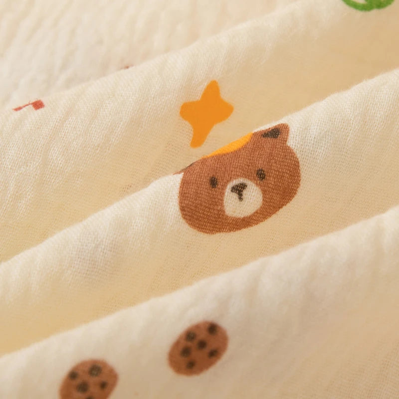 Simple Style Printed Baby Blanket Made of Gauze Material, Newborn Swaddle, Baby Swaddle Blanket, Gauze Wrap, Bedding, Baby Bath Towel, Infant Products