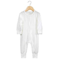 2026 Newborn Baby Bamboo Fiber Romper Solid Breathable Long Sleeve Clothes For 0-24M Boy Girl Jumpsuit Infant Loungewear Pyjamas
