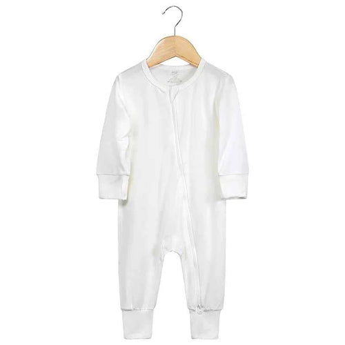2026 Newborn Baby Bamboo Fiber Romper Solid Breathable Long Sleeve Clothes For 0-24M Boy Girl Jumpsuit Infant Loungewear Pyjamas