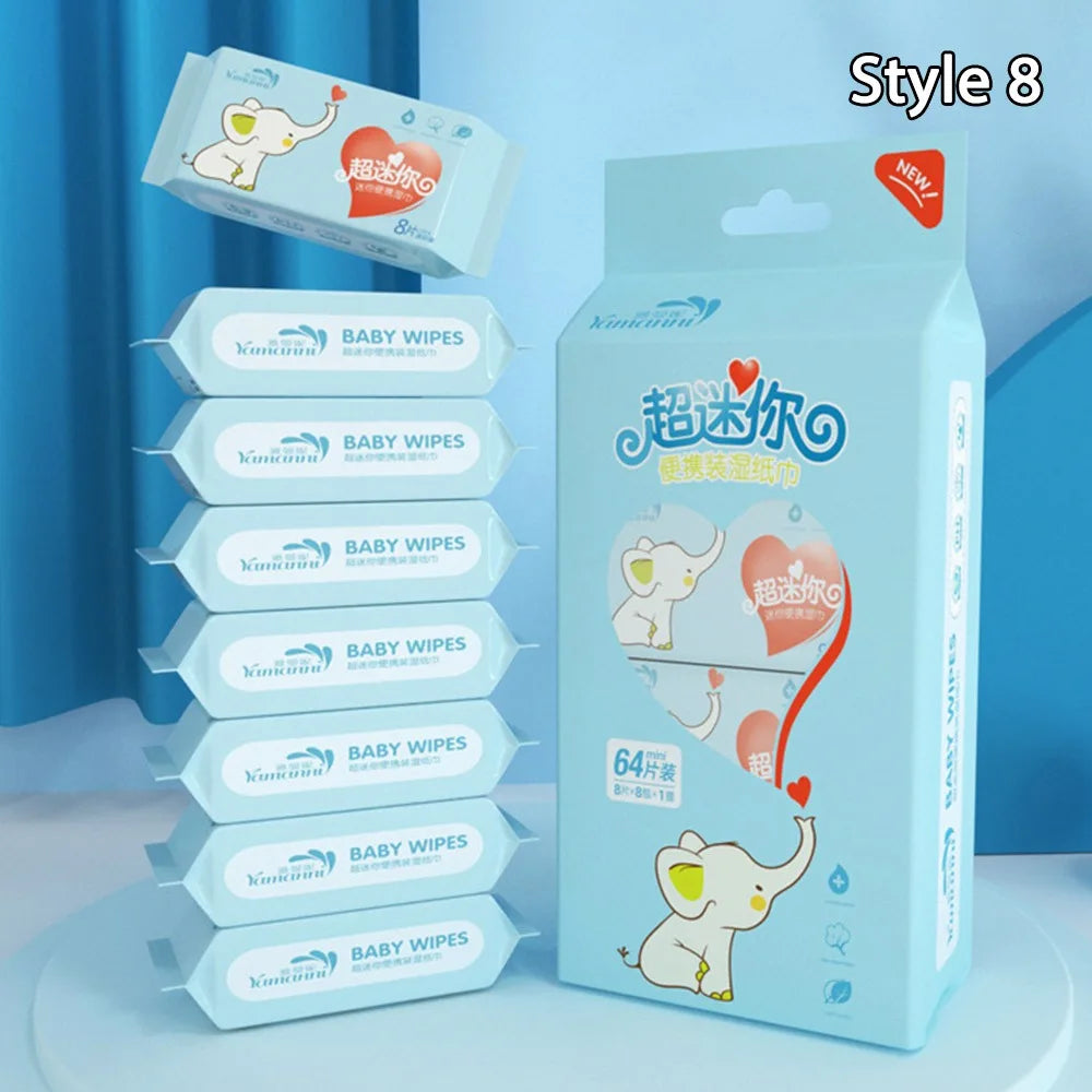 New Soft Baby Wet Wipes Hand Mouth Cleaning Disposable Baby Gentle Wipes High Quality Large Pack Freshing Cleaning Wipes Babies