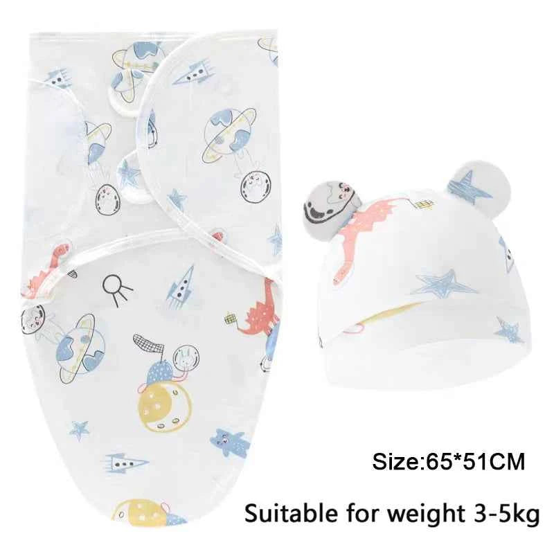 100%Cotton 0-3 Months Newborn Swaddle Sleepsack New Born Baby Swaddling Bedding