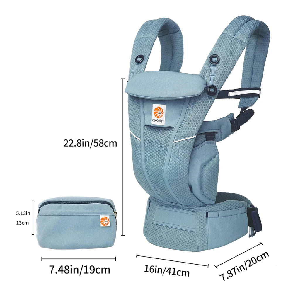 Egobaby Omini the 360   Is a Breathable Mesh Baby Carrier with Ventilation All Around. Designed for Infants to Toddlers. Features Lumbar Support.