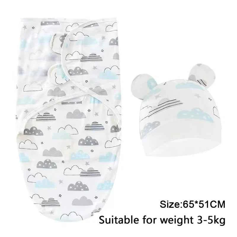 100%Cotton 0-3 Months Newborn Swaddle Sleepsack New Born Baby Swaddling Bedding