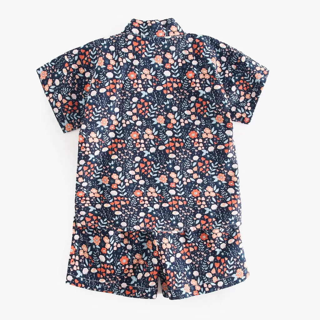 Summer Floral Little Kids Cute Tops and Shorts Outfits Sets Baby Clothing Sets