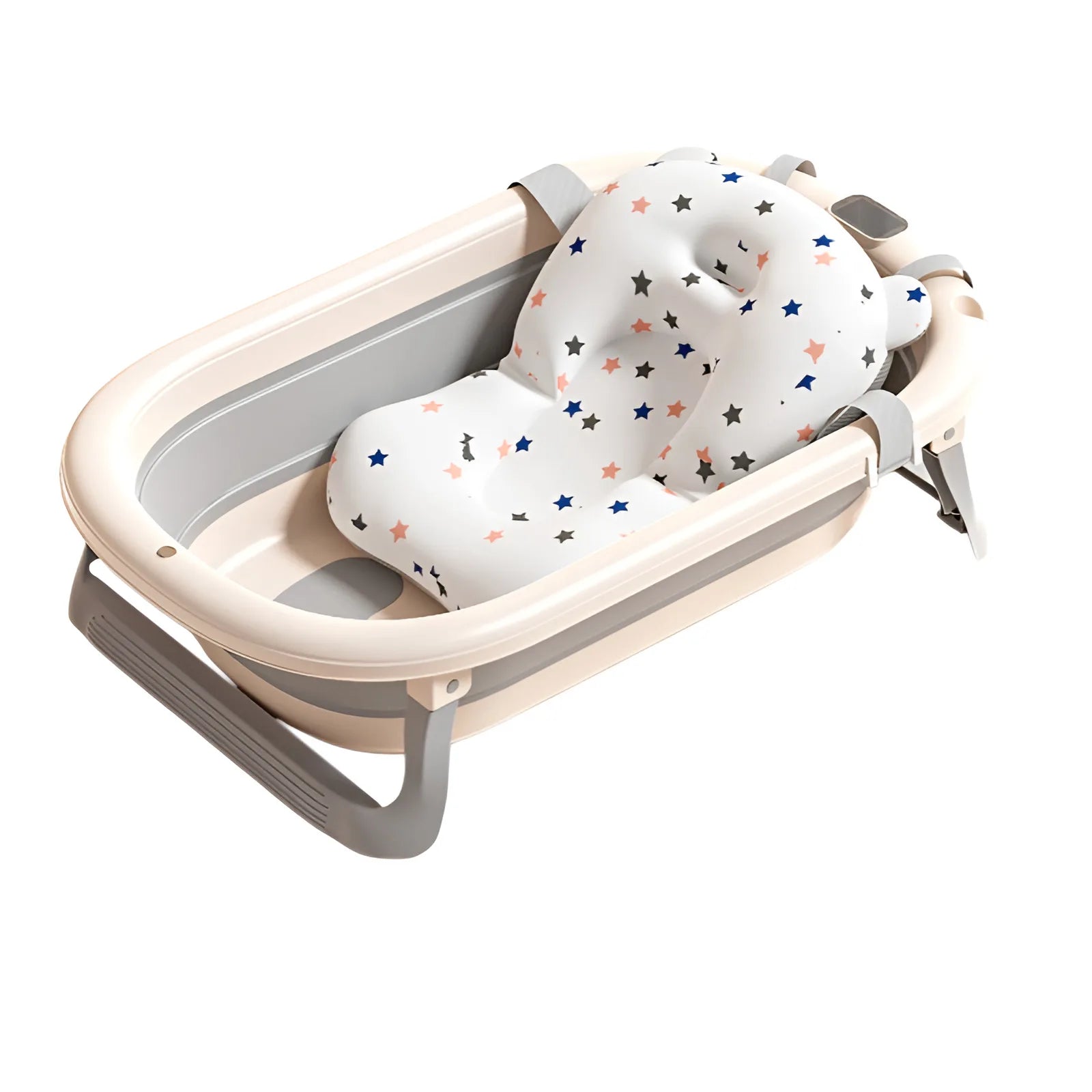 Foldable Baby Bathtub, Safe and Portable Bathing Solution for Infants and Toddlers, Suitable for 6-12 Months, Easy
