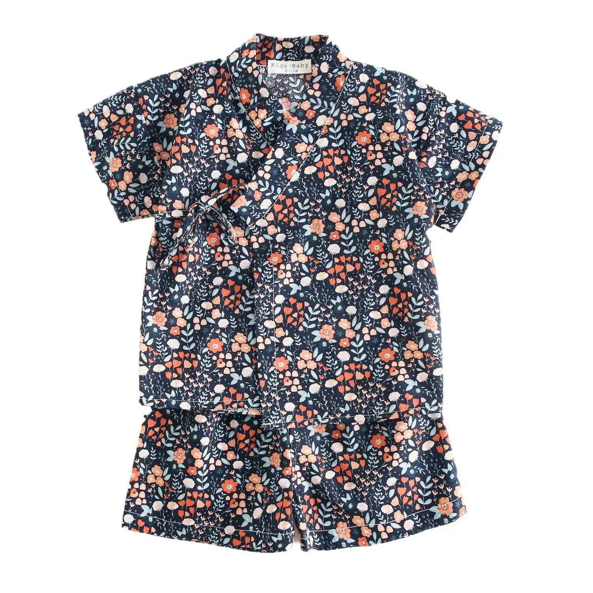 Summer Floral Little Kids Cute Tops and Shorts Outfits Sets Baby Clothing Sets
