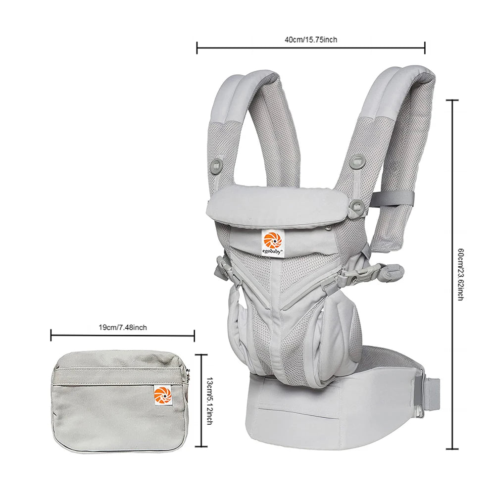 Egobaby Omini the 360   Is a Breathable Mesh Baby Carrier with Ventilation All Around. Designed for Infants to Toddlers. Features Lumbar Support.