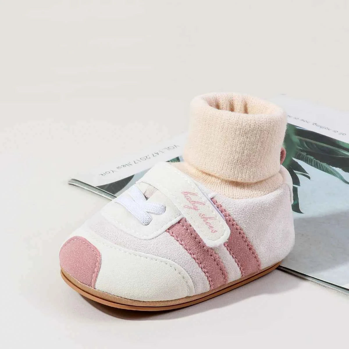 Baby Socks Shoes Soft PU and High Quality Rubber Anti-slip Sole Winter Style for Newborn Toddler Boys and Girls