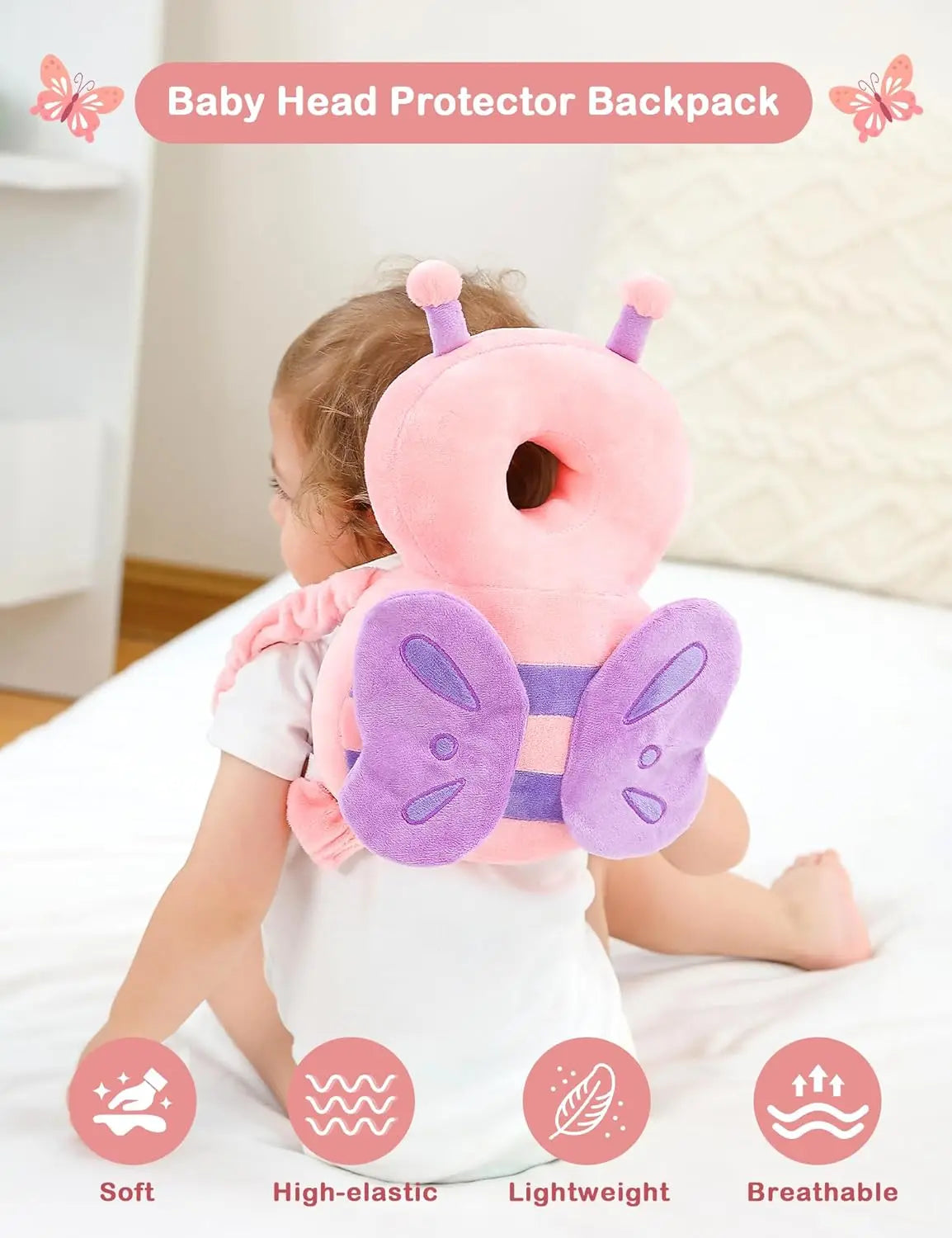 Child Anti-fall Pillow Baby Walking Protective Head Pillow Breathable Pillow for Babies to Learn Walking Head Protection Pad