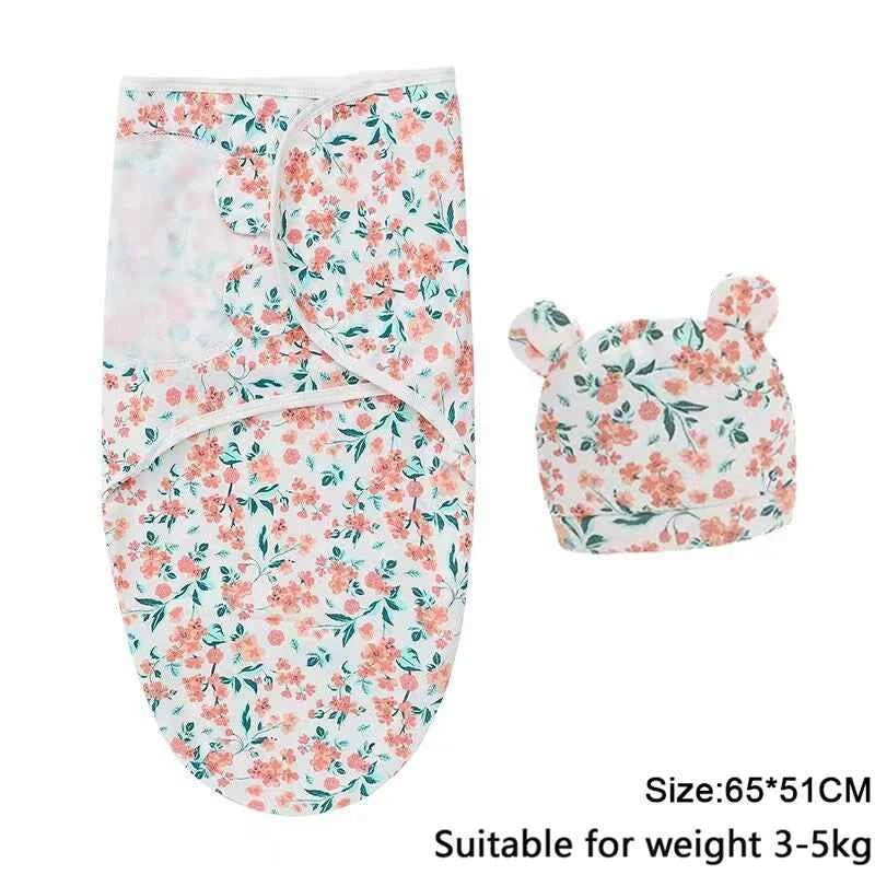 100%Cotton 0-3 Months Newborn Swaddle Sleepsack New Born Baby Swaddling Bedding