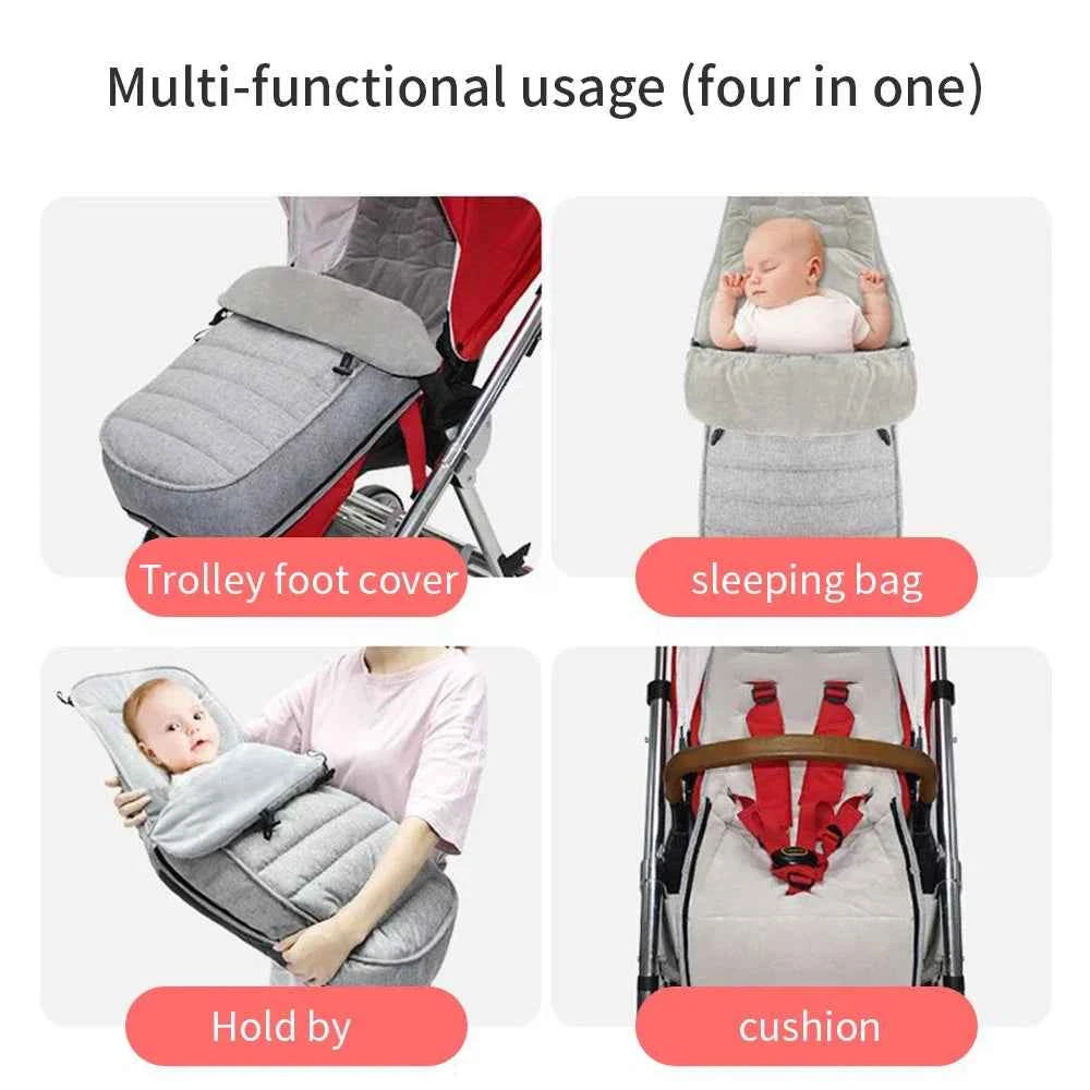 Newborn Baby Stroller Sleeping Bag Winter Pram Travel Cushion Outdoor Buggy Foot Warmer Sleep Sack for Stroller Bunting Bag