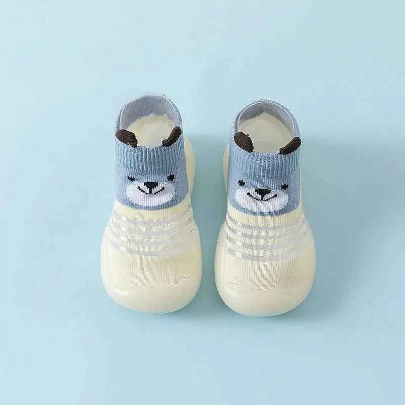 Baby Sock Shoes Summer Mesh Non-Skid Indoor Infant Walking Shoes Breathable Warm Elastic Boy Girls Socks Sneakers With Soft Sole